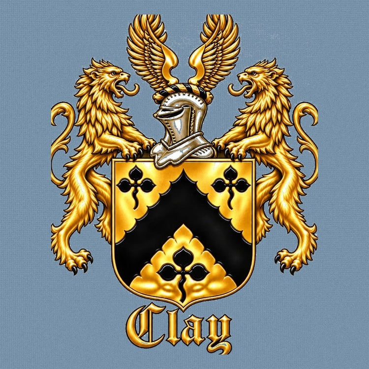 Dusty blue Lion’s Crest weighted blanket