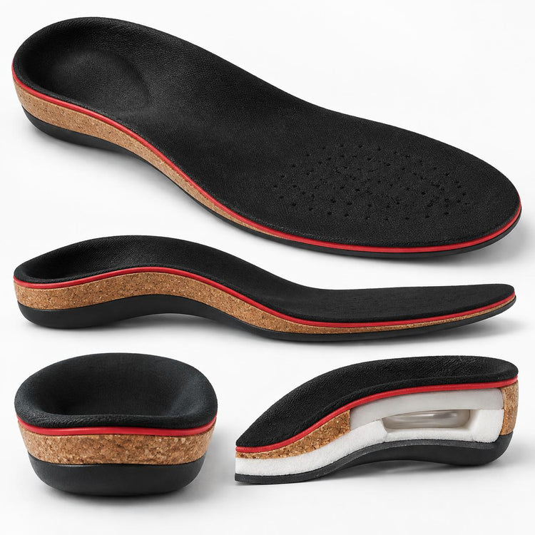 Full-length air-foam arch-support replacement insoles