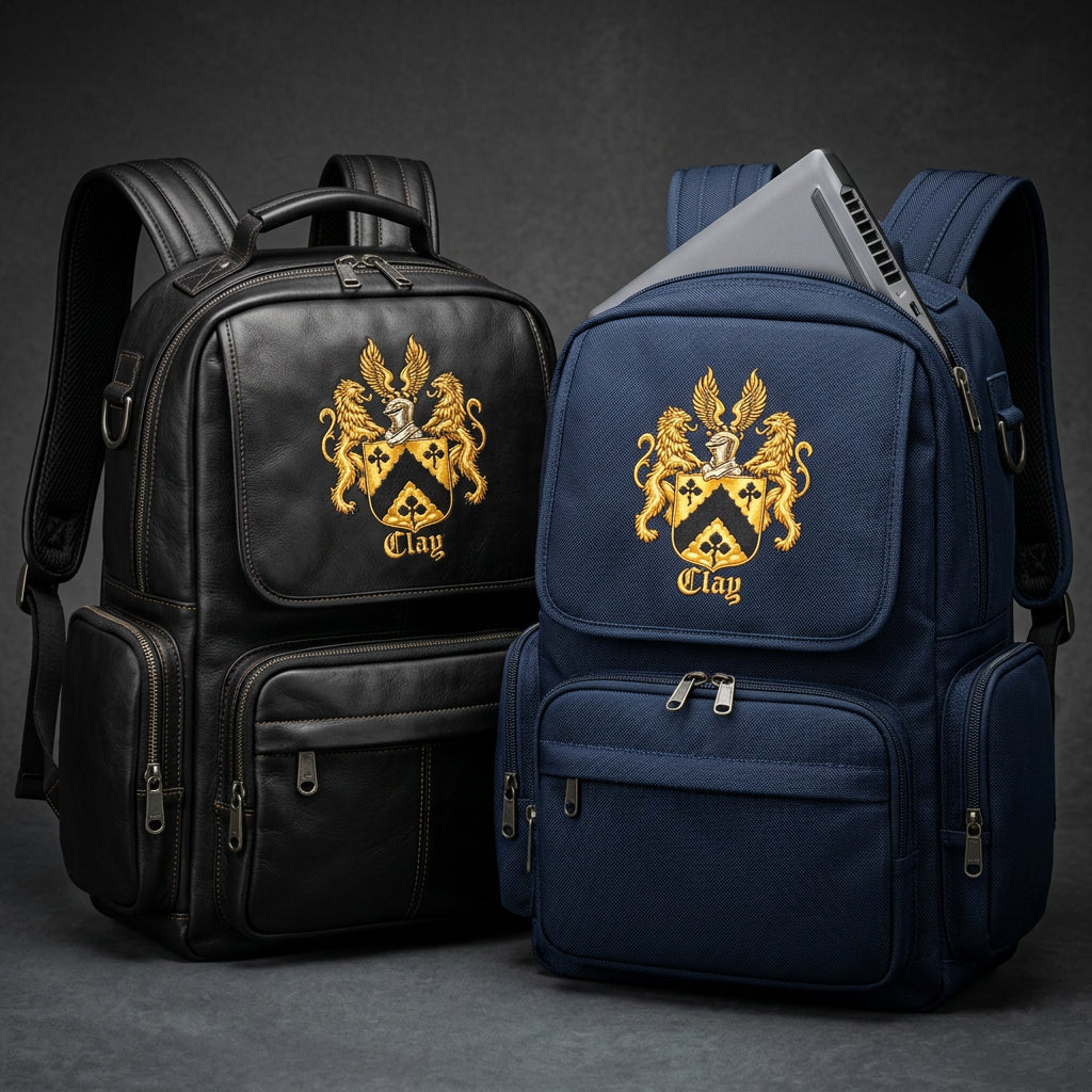 Clay crest nylon backpack