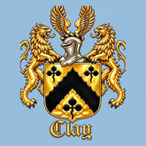 Sky blue Lion’s Crest cotton blanket