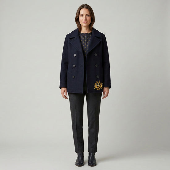 Lion’s Crest Wool Peacoat