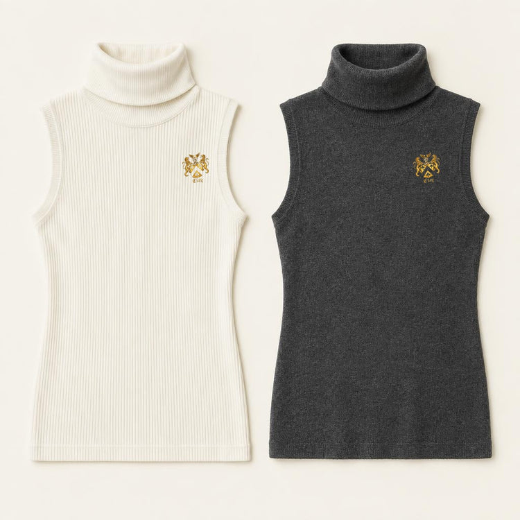 Sleeveless turtlenecks with Lion&