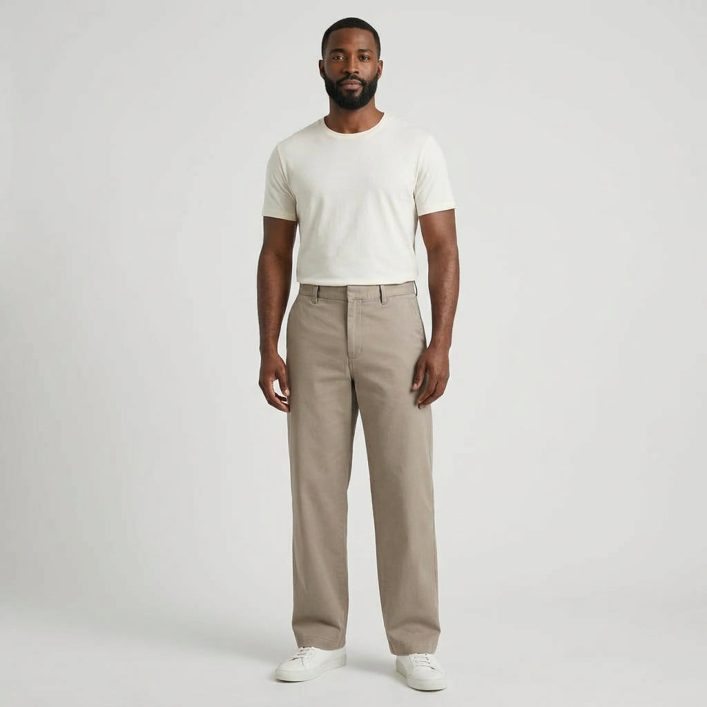 Linen Pants shown on a model