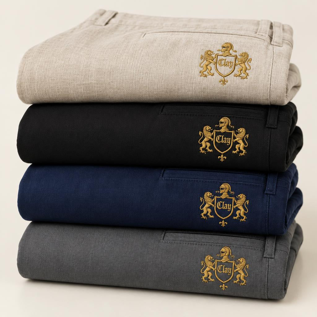 Clay crest pants folded
