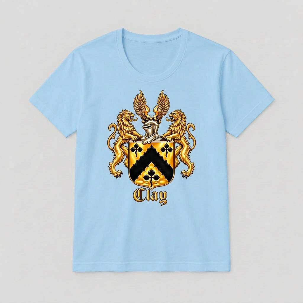 Scoop Neck Organic Cotton T-Shirt - Baby Blue
