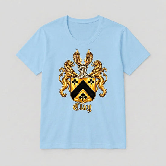 Scoop Neck Organic Cotton T-Shirt - Baby Blue