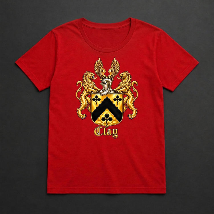 Scoop Neck Organic Cotton T-Shirt - Red