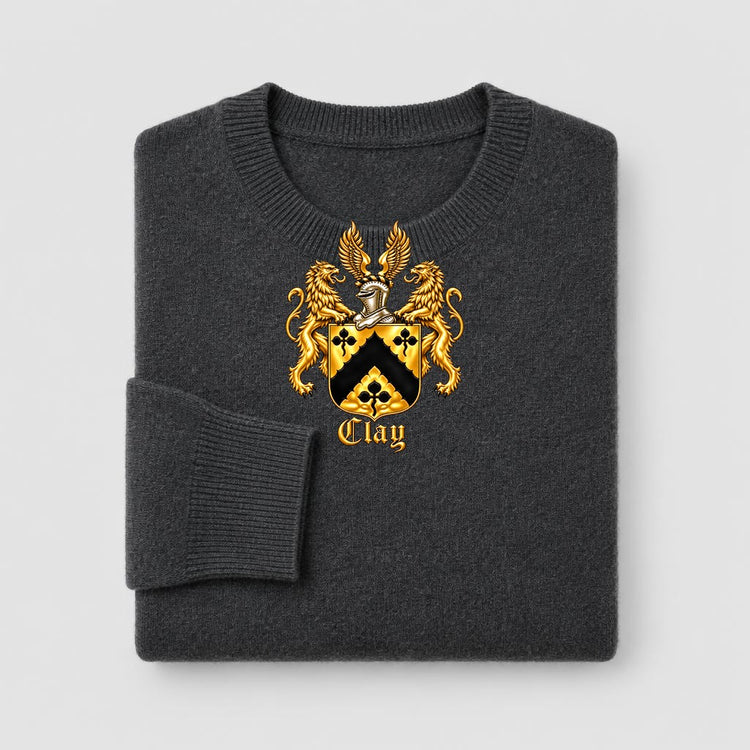 Gold Clay family crest